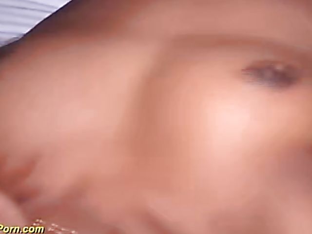 Desi teen handling a fat white meat stick