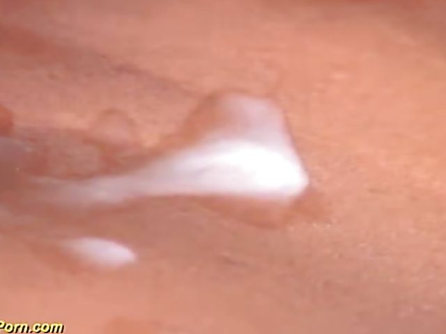 Desi teen handling a fat white meat stick