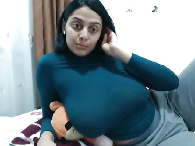 Busty indian plays with herself on webcam