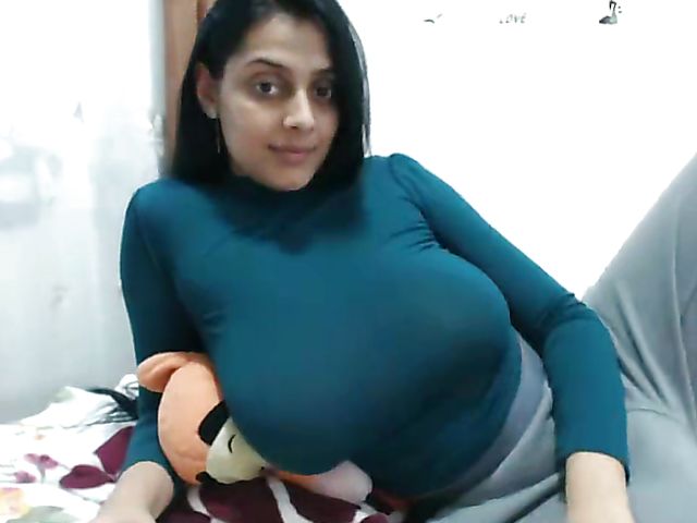 Busty indian plays with herself on webcam