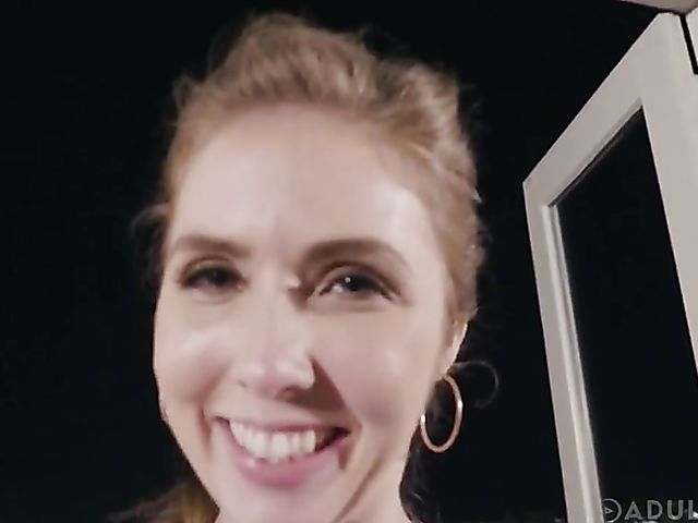 Oily FFM threesome at nighttime with Joanna Angel and Lena Paul