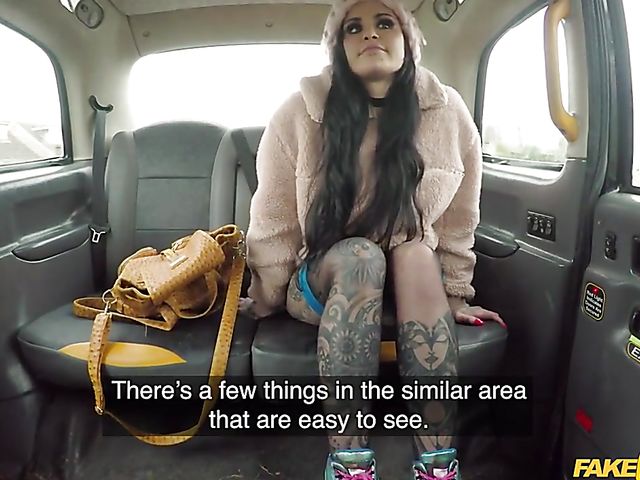 Tattooed Karma Synn's fake taxi adventure