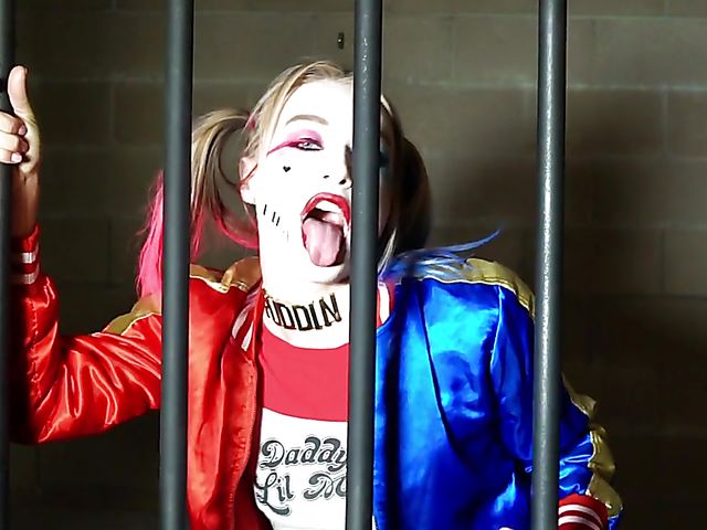 Wild sex behind bars with Natalia Starr as Harley Quinn