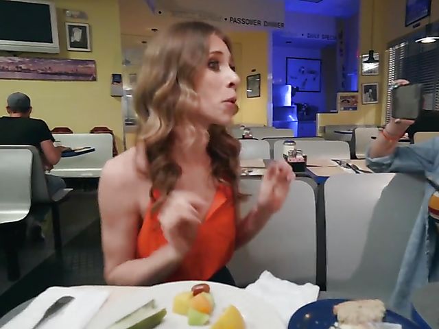 Anya Olsen - Toilet sex with a horny waiter