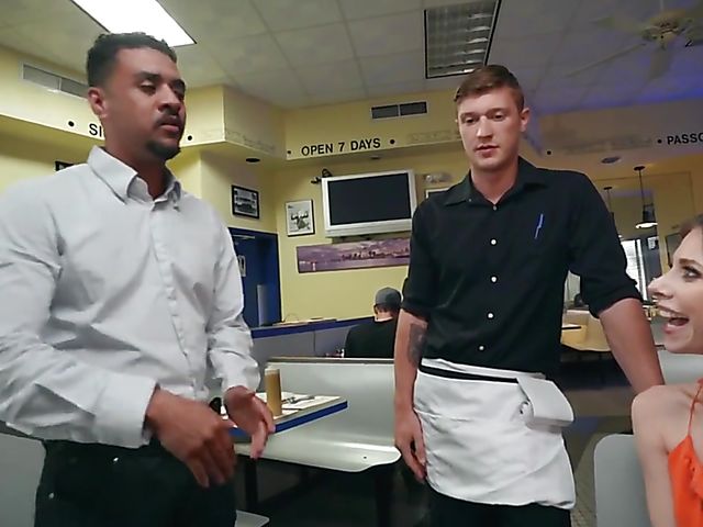 Anya Olsen - Toilet sex with a horny waiter