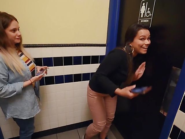 Anya Olsen - Toilet sex with a horny waiter