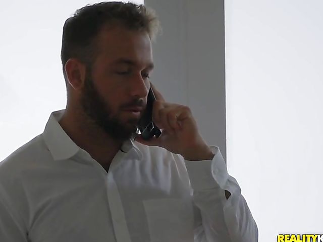 Bathroom fuck with natural titty blonde Gia Love