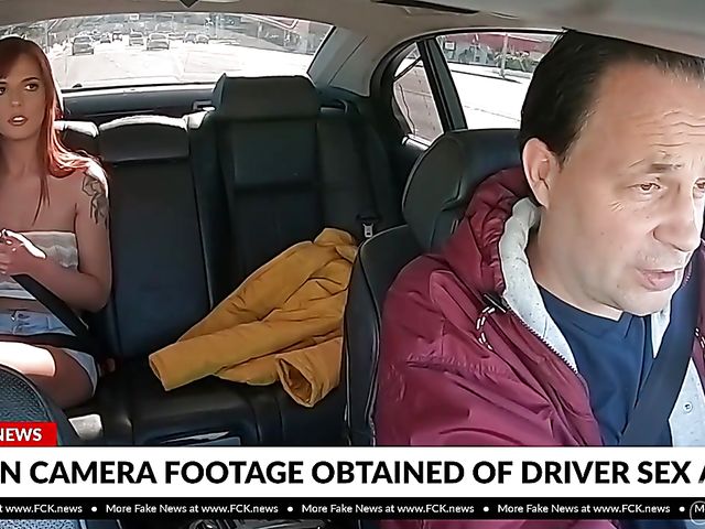 18 year old redhead Scarlett Mae gets rammed in the backseat