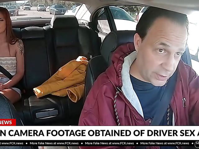 18 year old redhead Scarlett Mae gets rammed in the backseat