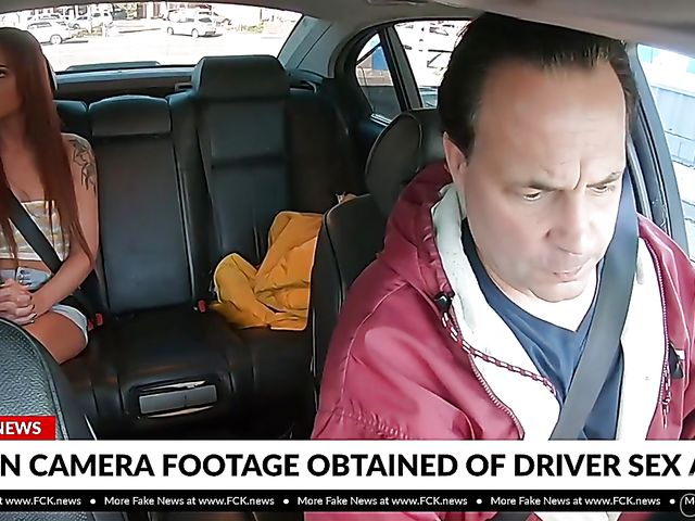 18 year old redhead Scarlett Mae gets rammed in the backseat