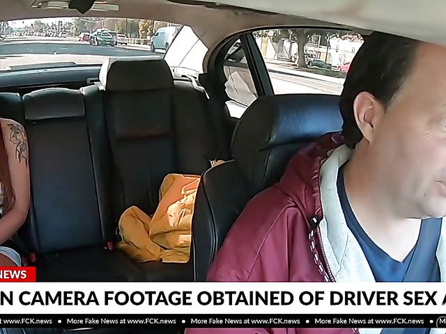 18 year old redhead Scarlett Mae gets rammed in the backseat