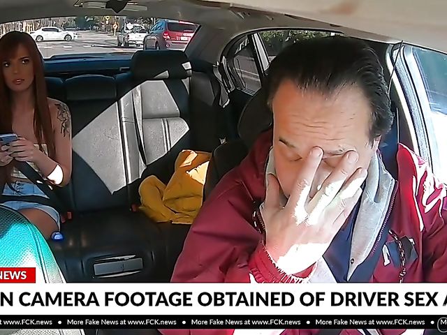 18 year old redhead Scarlett Mae gets rammed in the backseat