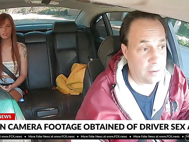 18 year old redhead Scarlett Mae gets rammed in the backseat