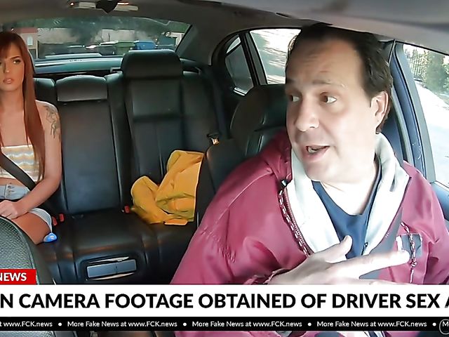 18 year old redhead Scarlett Mae gets rammed in the backseat