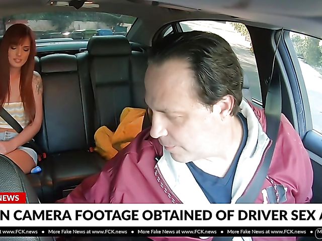 18 year old redhead Scarlett Mae gets rammed in the backseat