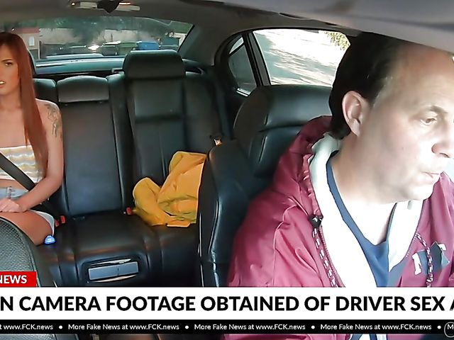 18 year old redhead Scarlett Mae gets rammed in the backseat