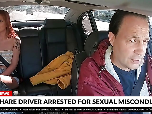 18 year old redhead Scarlett Mae gets rammed in the backseat