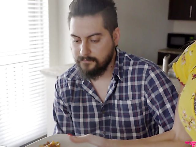 Chloe Cherry & Dava Foxx - Teen caught riding on top of cock