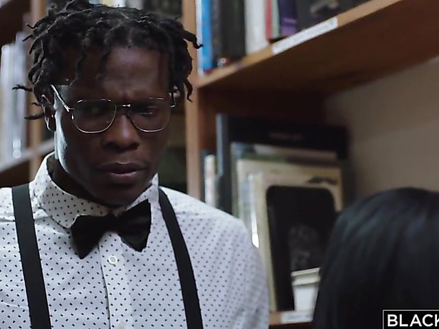 Well hung black nerd Louie Smalls fucks slutty Katrina Jade