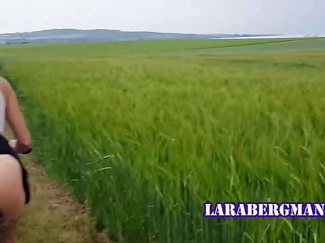 MILF Lara Bergmann riding her dildo bike 