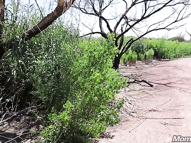 Curvy mom gets nailed outdoors in the middle of the summer