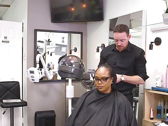 Bridgette B - Big breasted MILF boss gets screwed at the hair salon