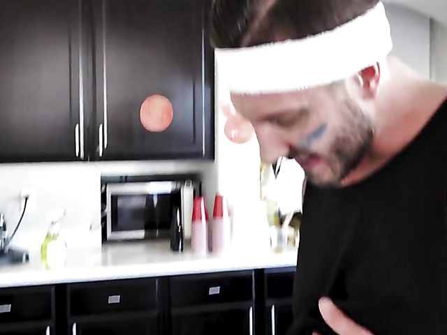 Katie Morgan - MILF kitchen fun with a horny dude