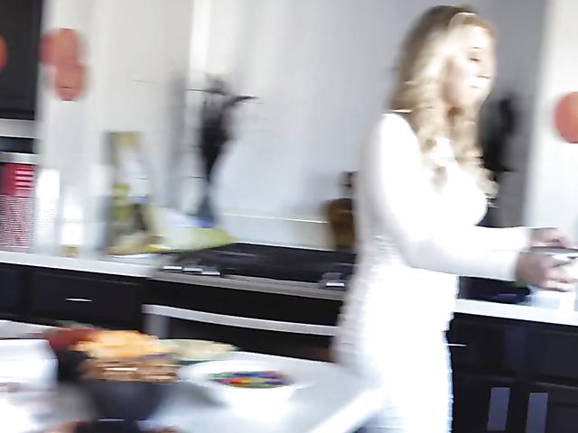 Katie Morgan - MILF kitchen fun with a horny dude