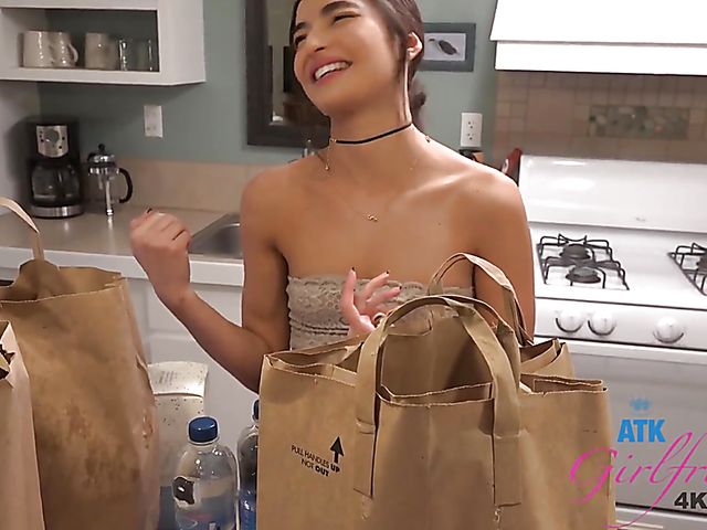 Emily Willis - Teen cute girl smoking and showing her private parts