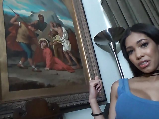 Busty sister Shay Evans makes her stepbrother happy