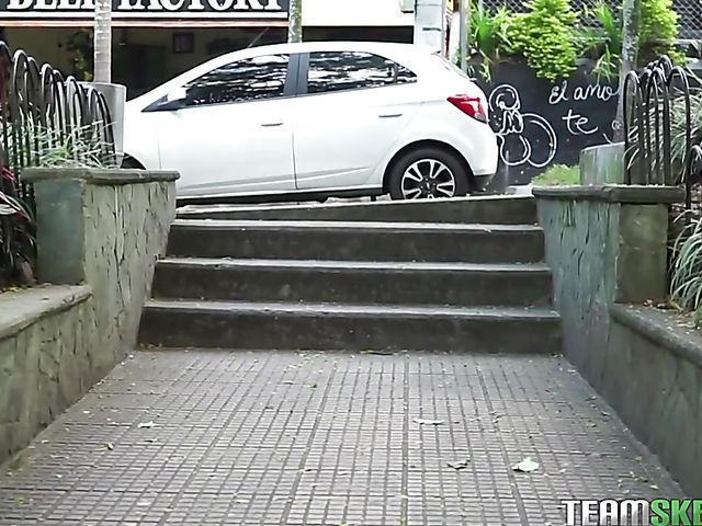 Latina stockings babe Veronica Leal gets shagged