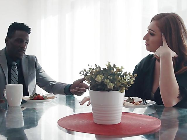 Black cock anal action with juicy babe Skylar Snow 