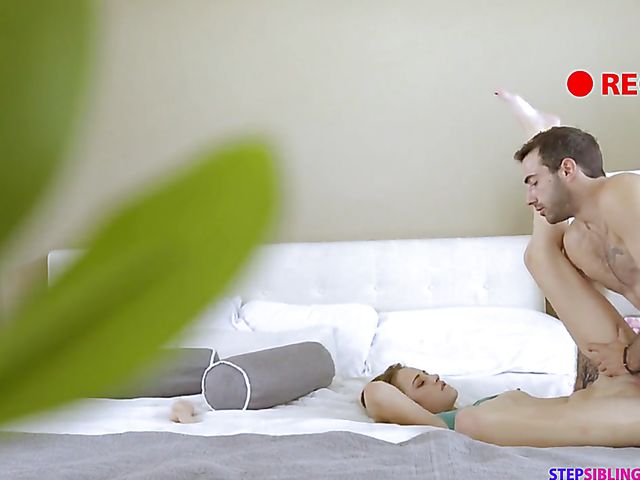 Cute step sister Kyler Quinn has a good time with her stepbrother