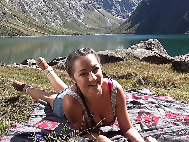 Lily Adams shows her teen tits in New Zealand