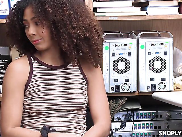 Small tits ebony girl Nia Nixon is an easy one