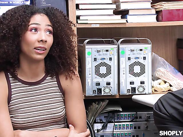 Small tits ebony girl Nia Nixon is an easy one