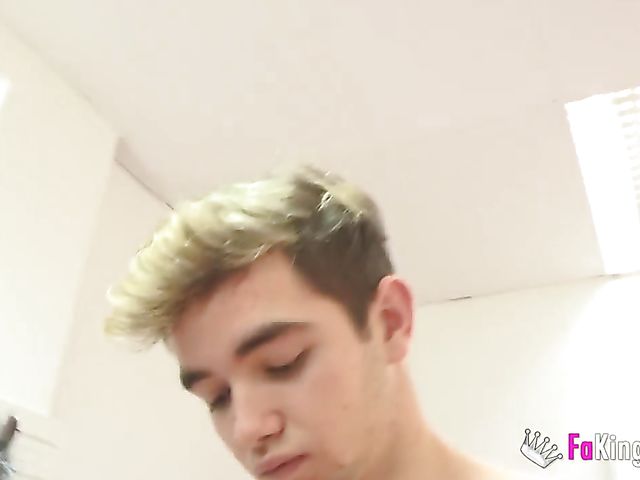 Chesty mom and boy both love the action