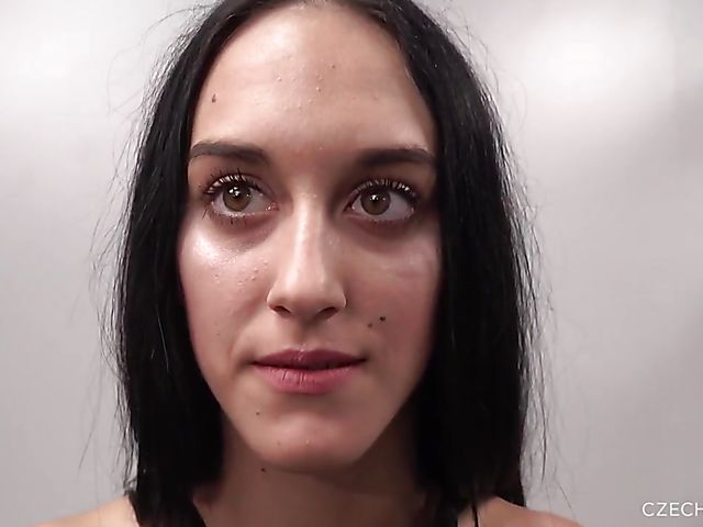 Czech casting with 19-year-old brunette Lucie