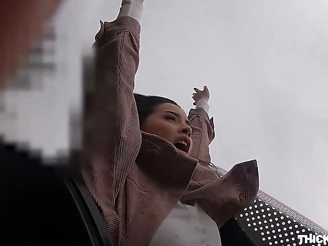 Aria Lee - Pantyhose teen with a lovely ass gets nailed