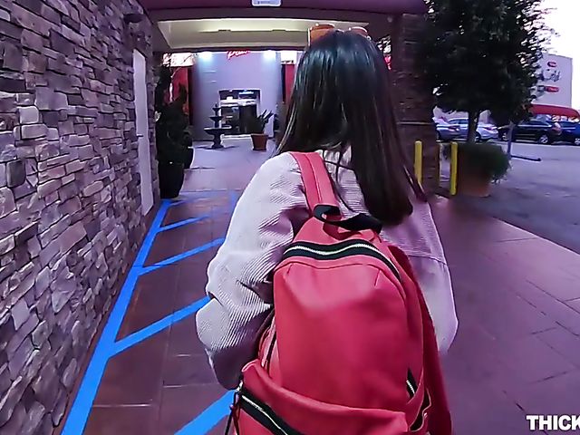 Aria Lee - Pantyhose teen with a lovely ass gets nailed