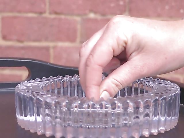 Hairy pantyhose model Blaire Rock smoking and stripping