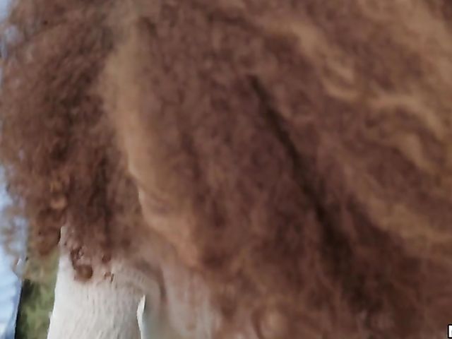 Cecilia Lion - Ebony outdoor fun with a white dude