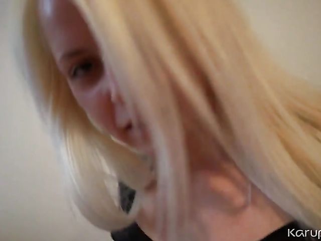 Small tits blonde Denisa Peterson bares it all