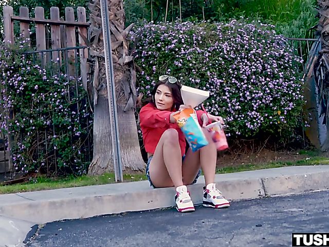 Teen anal enthusiast Adria Rae can't get enough