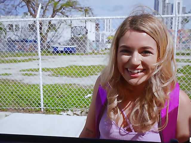 Naive teen Abby Adams gets slammed in a van