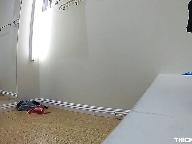 Hot latina girl Gina Valentina changing in public and getting nailed