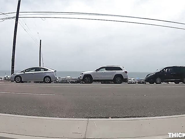 Hot latina girl Gina Valentina changing in public and getting nailed