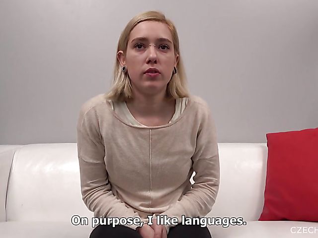 18 yo Czech teen Nikola is curious about porn