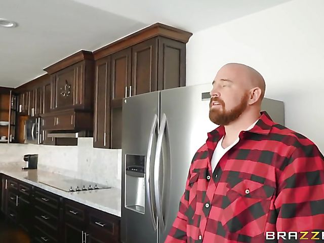 Sexy brunette in red lingerie Katana Kombat gets nailed by a nerd