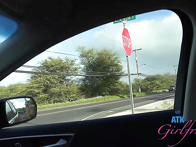 POV beach sex with nerdy girlfriend Lenna Lux